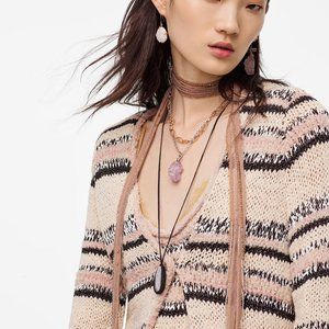 Zara ss2020 Pink/ blush Limited edition scarf